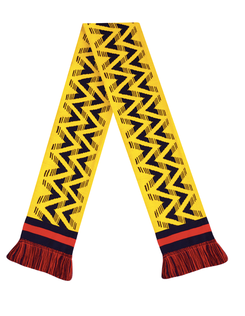 Arsenal Retro Football Scarf 1991-93 Bruised Banana - Football Shirt Collective