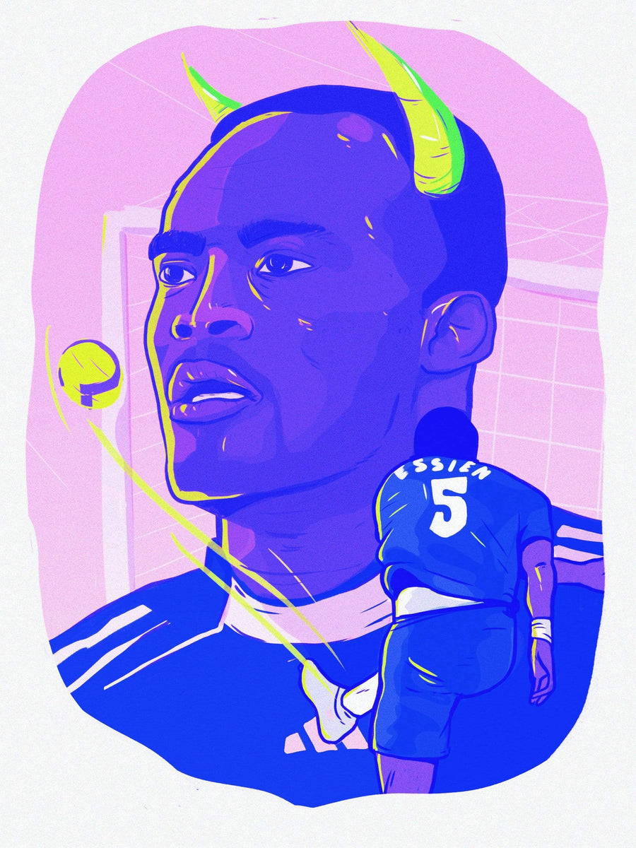 Essien x Chelsea A3 print - Football Shirt Collective