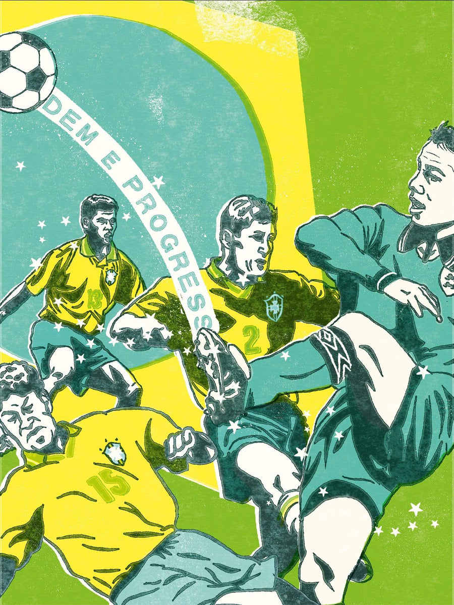 Graeme Le Saux England A3 print - Football Shirt Collective