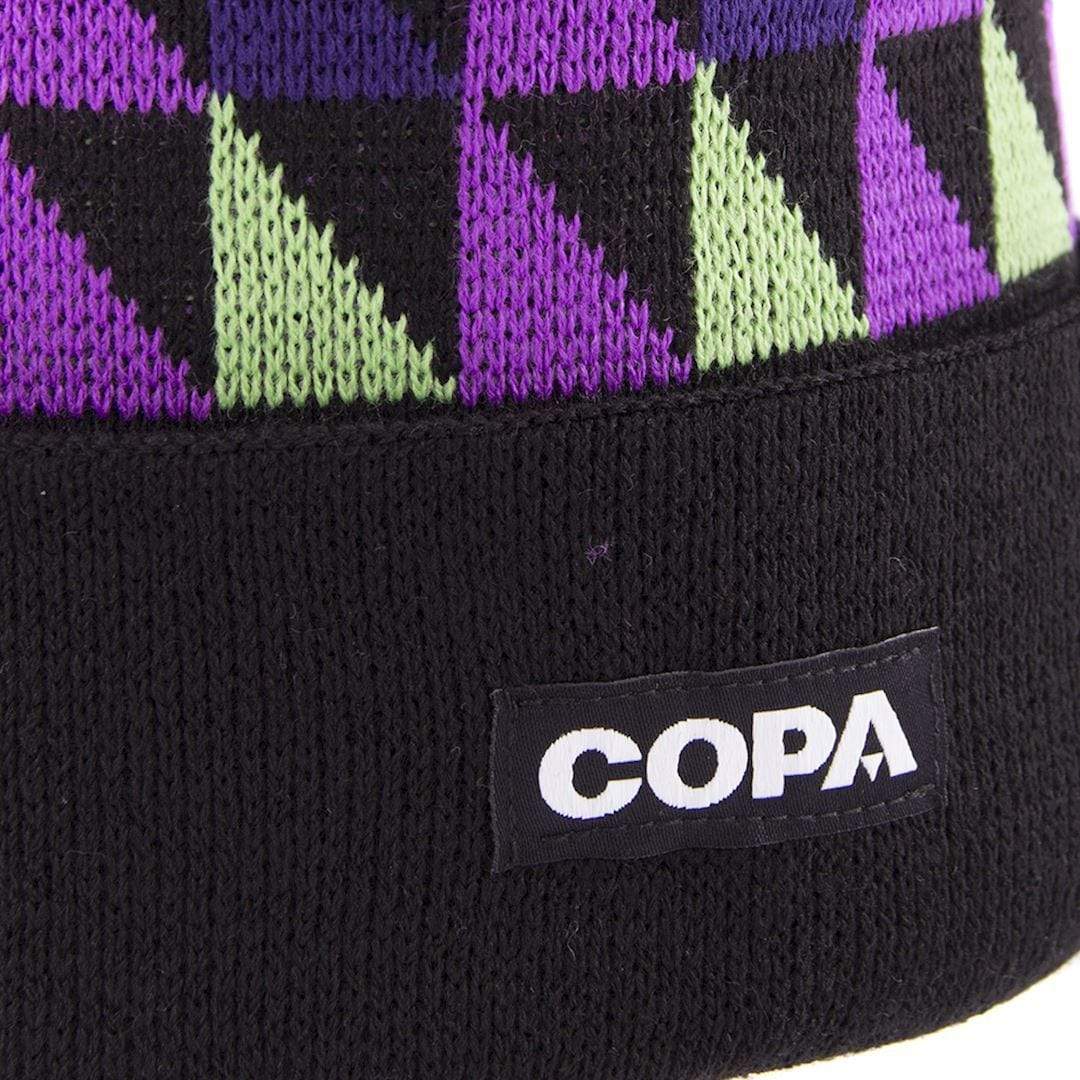 HIguita Bobble Hat | Black Purple Green - Football Shirt Collective