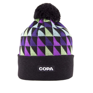 HIguita Bobble Hat | Black Purple Green - Football Shirt Collective