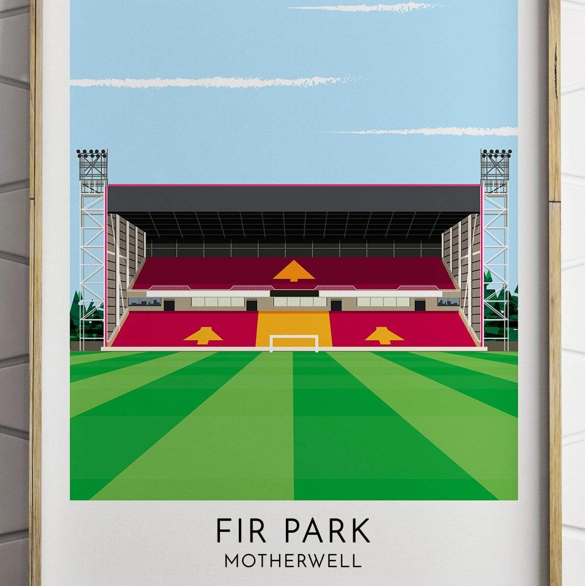 Motherwell - Fir Park - Contemporary Stadium Print