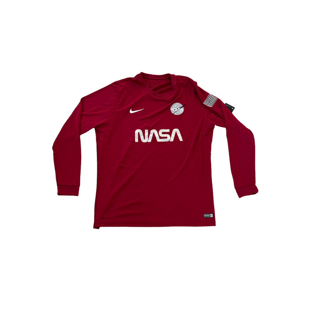 leer Droogte poll Nasa Red Planet Jersey long sleeve (Red) - Football Shirt Collective