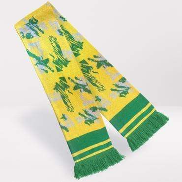 Fans Favourite Norwich City Retro Football Scarf 1992-94 Home Shirt