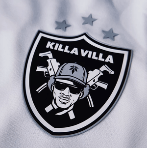 Killa Villa NWA football shirt white short sleeve