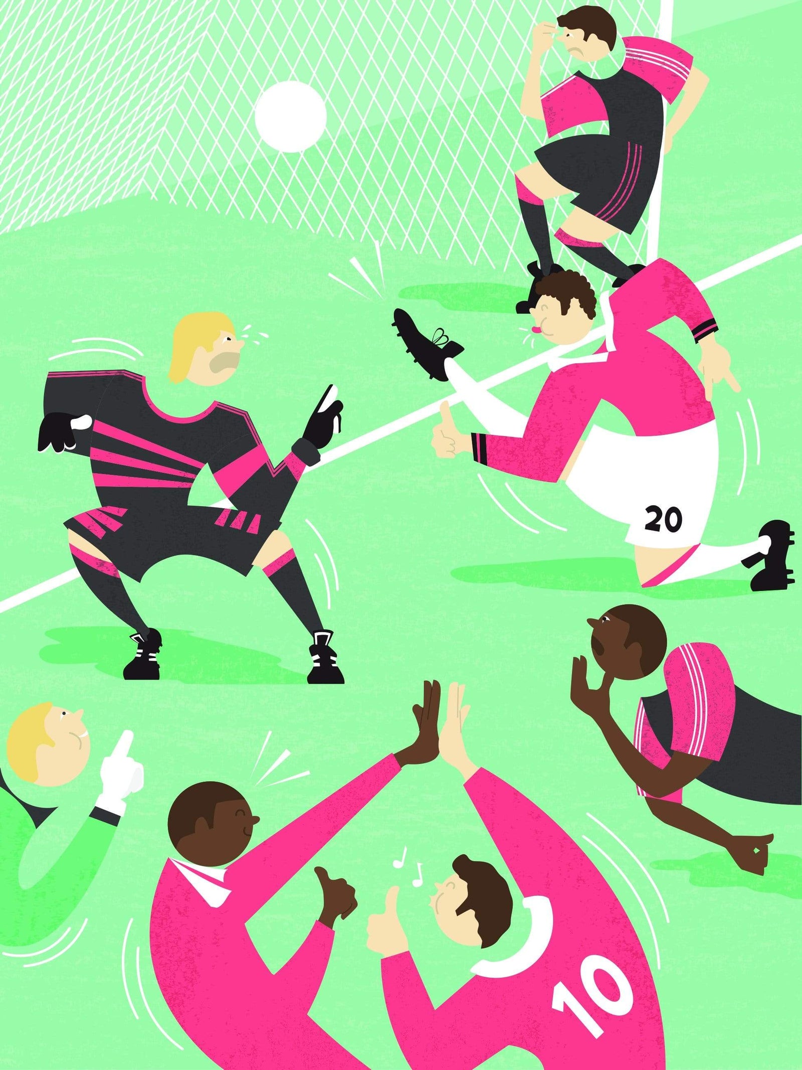 Ole Gunnar Solskjaer Manchester United A3 print - Football Shirt Collective