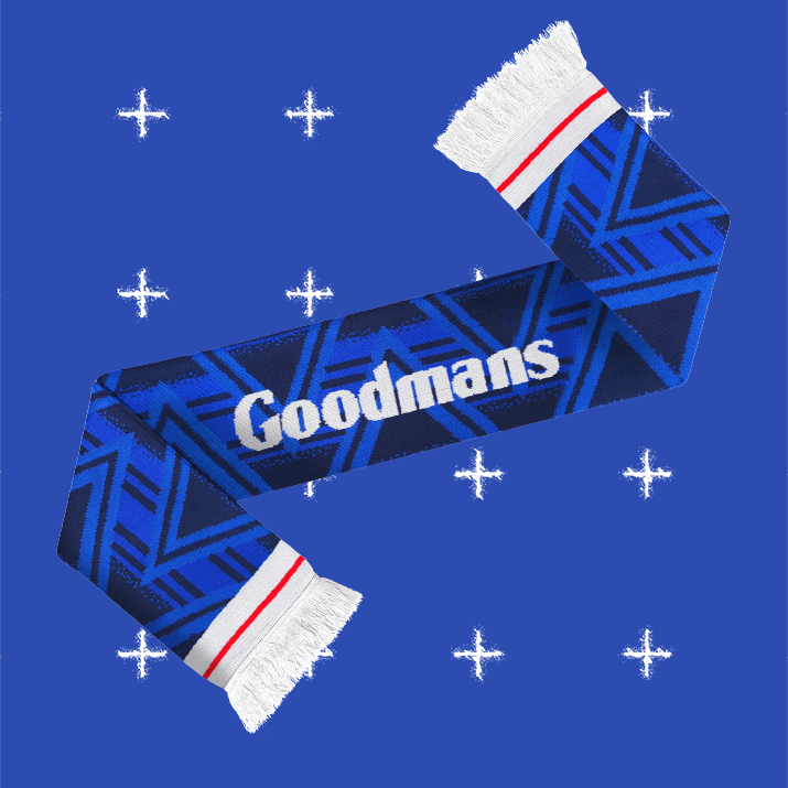 Fans Favourite Portsmouth Retro Football Scarf - 1991-'93 Home