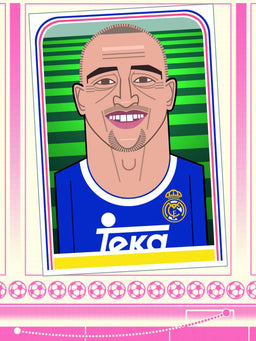 Roberto Carlos, Real Madrid A3 print - Football Shirt Collective
