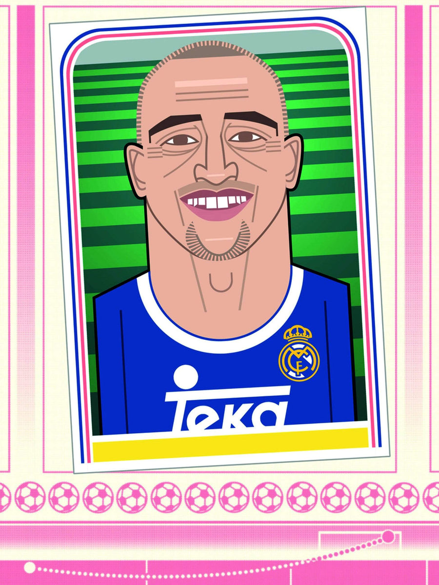 Roberto Carlos, Real Madrid A3 print - Football Shirt Collective