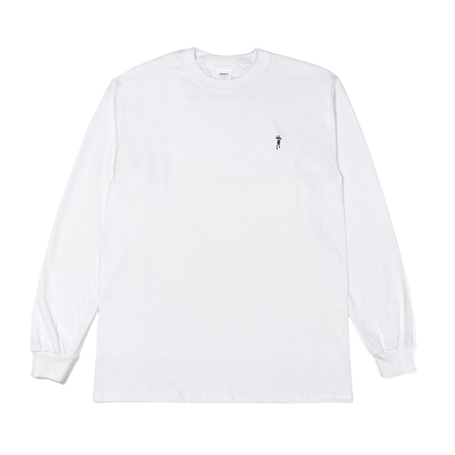 Roman City Boys FC x Shukyu Magazine long sleeve t-shirt (White) | Boca Juniors Riquelme - Football Shirt Collective