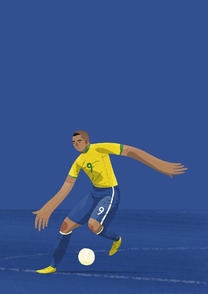 Ronaldo Brazil Illustration - Football Shirt Collective