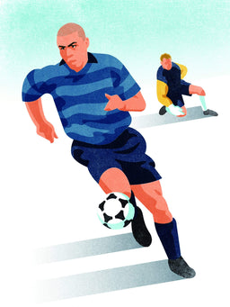 Ronaldo Inter Milan A3 print - Football Shirt Collective