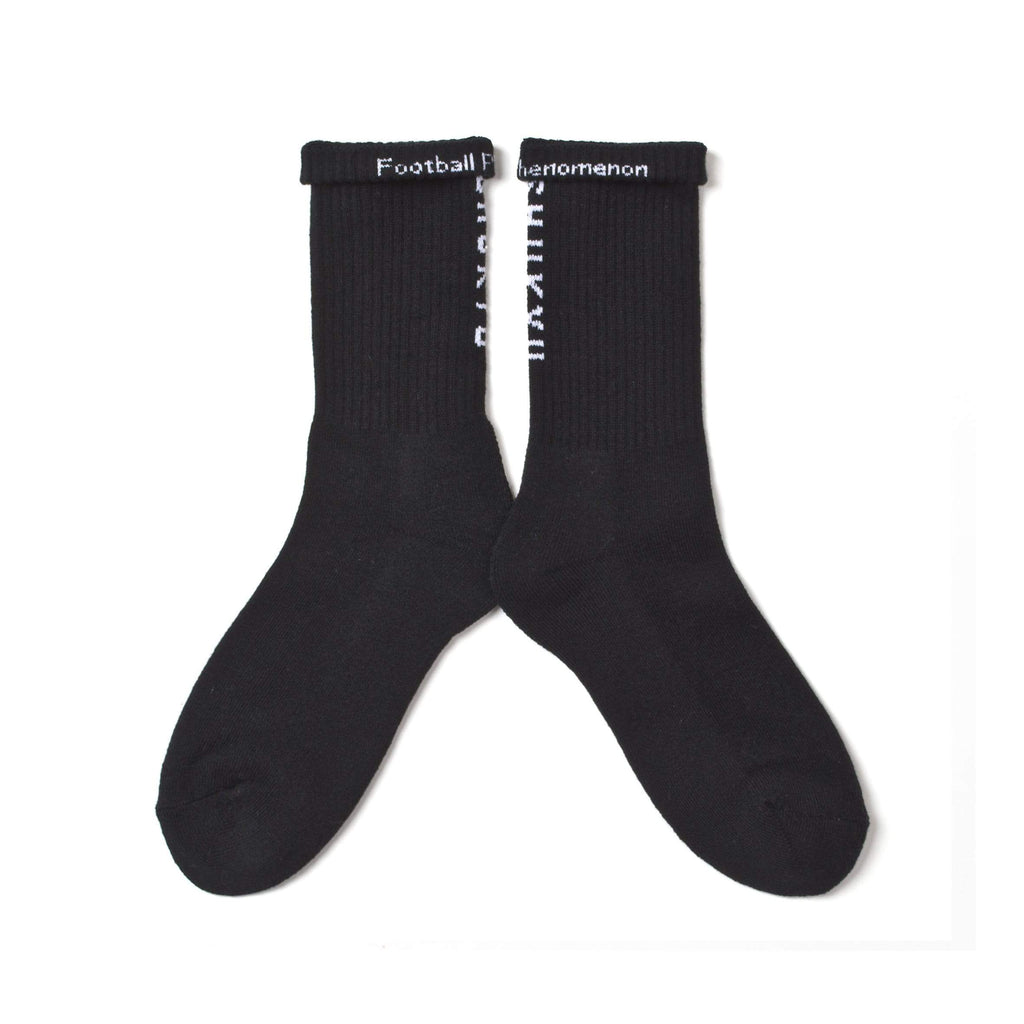 SHUKYU × CITY BOYS FC “FOOTBALL PHENOMENOM” SOCKS [BLACK] - Football Shirt Collective