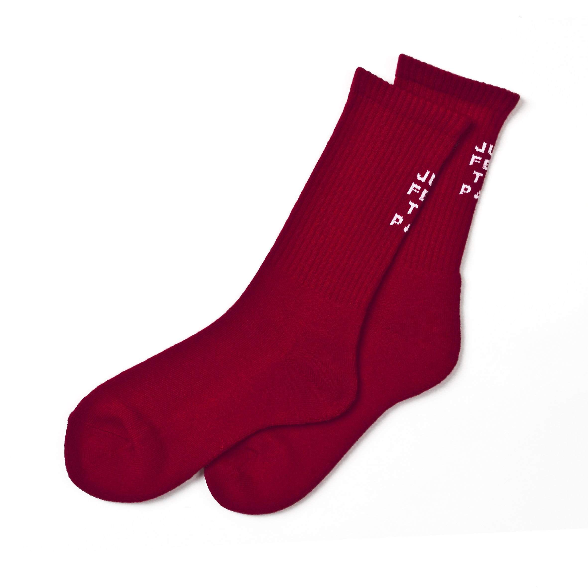SHUKYU × CITY BOYS FC “I JUST FEEL THE PAIN” SOCKS [RED] - Football Shirt Collective