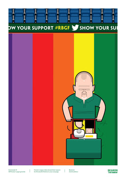 Stonewall rainbow laces poster - Football Shirt Collective