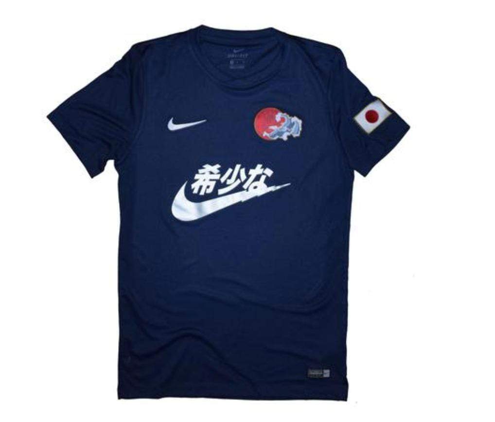 Swoosh Kanji Jersey Blue Concept Jersey - Football Shirt Collective