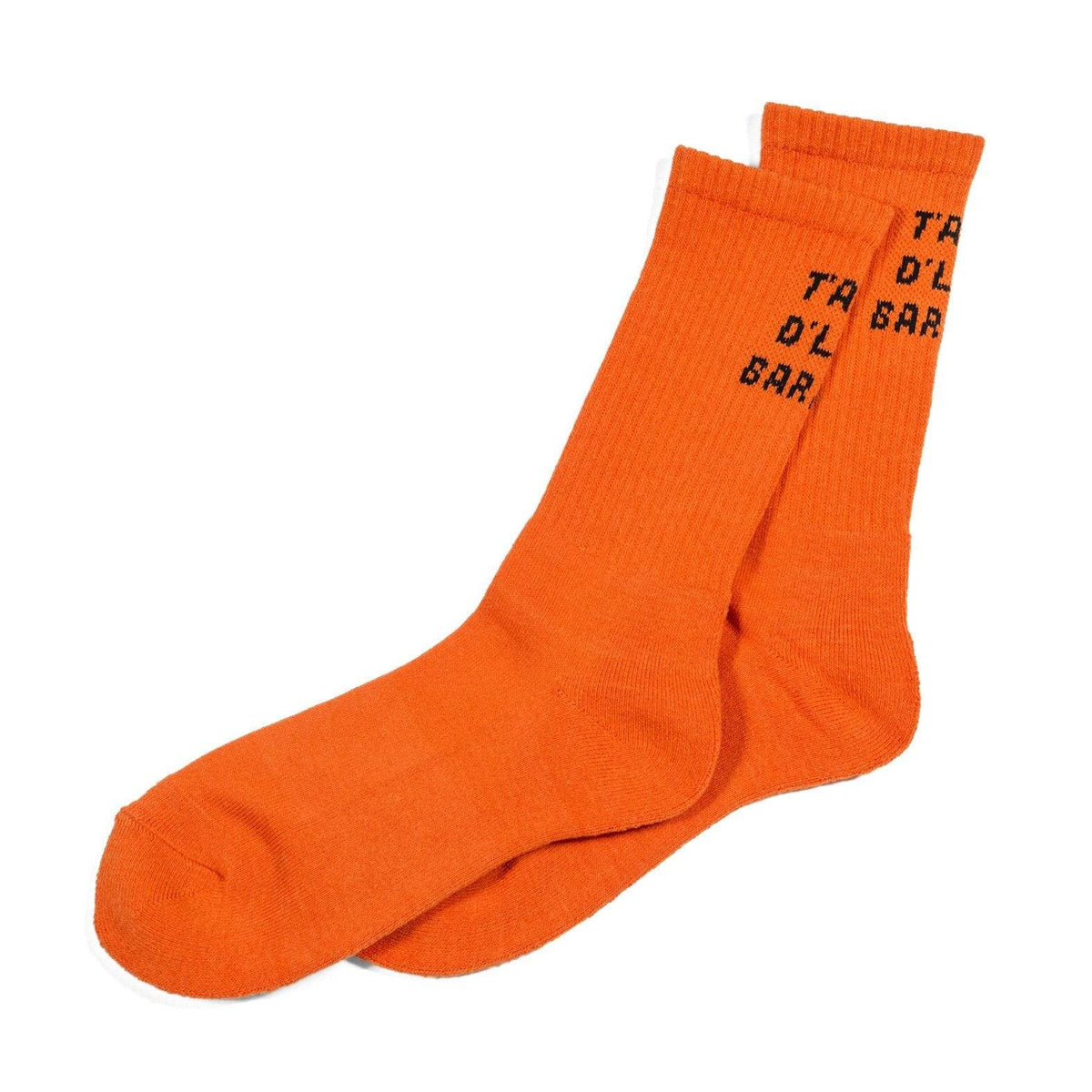 "T'AS D'LA BARRE" City Boys FC socks orange
