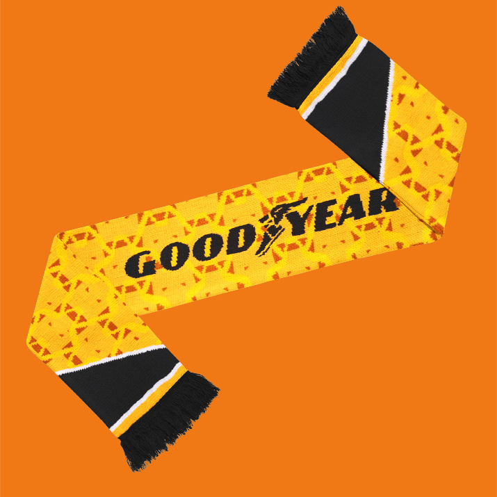 Fans Favourite Wolves Retro Football Scarf - Home 1996-1998